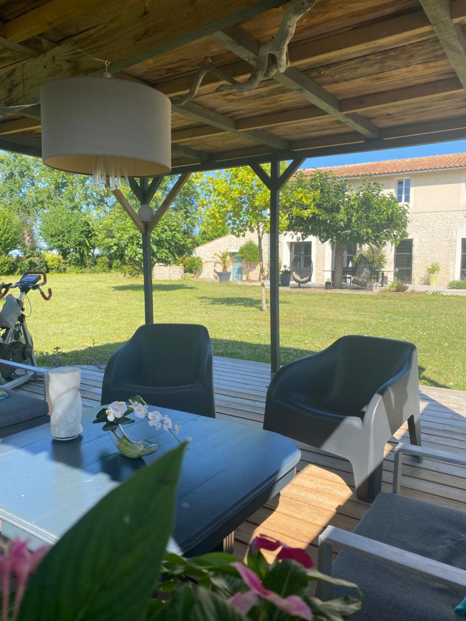 La Chaumeauniere Bed & Breakfast Aigrefeuille-dʼAunis Dış mekan fotoğraf